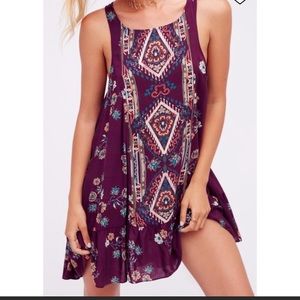 Free People Annka Border Slip in Aubergine